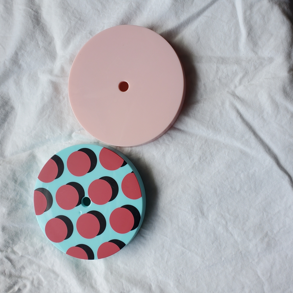 Starbucks Pink and Blue Tumbler Lids